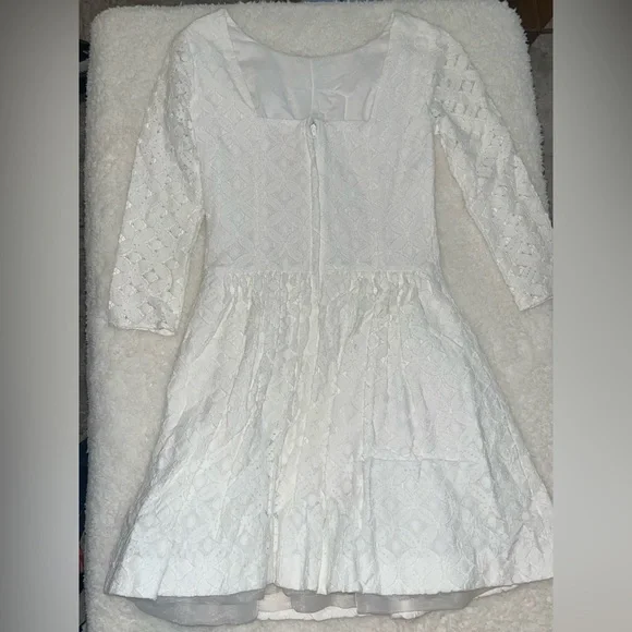 Lilly Pulitzer Bianca Flores Dress White 00 - Picture 3 of 10